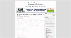 Desktop Screenshot of datasheetblog.com