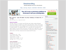 Tablet Screenshot of datasheetblog.com